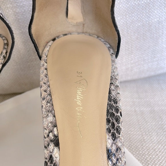3.1 Phillip Lim snake print mid-heels sandals - Picture 8 of 13